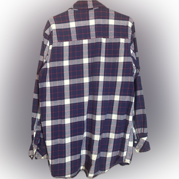 Dickies Navy blue plaid flannel - Picture 2 of 2